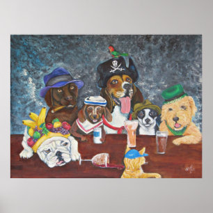 Happy Tails Saloon Poster