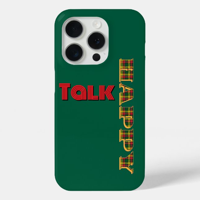 Happy Talk Green  Case-Mate iPhone Case (Back)