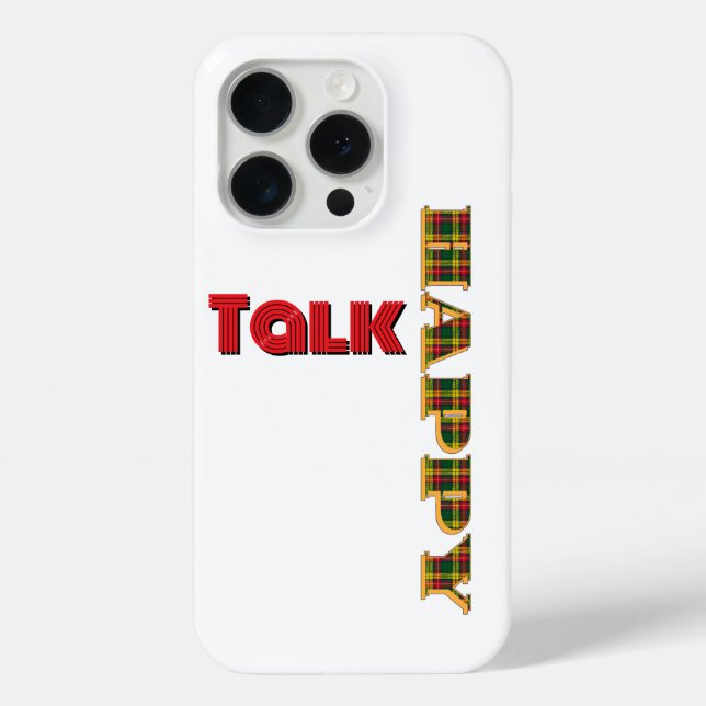 Happy Talk White   Case-Mate iPhone Case (Back)
