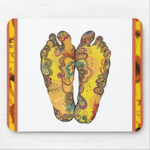 Happy Tappin' Hippy Feet Mousepad