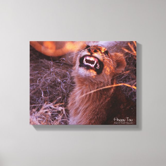 Happy Tau Canvas Print (Front)