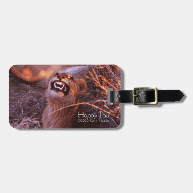 Happy Tau Luggage Tag (Front Horizontal)