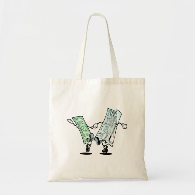 happy tax day tote bag (Front)