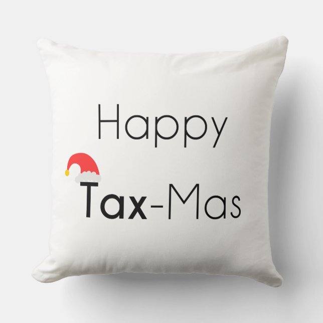 Happy TaxMas Cushion (Front)