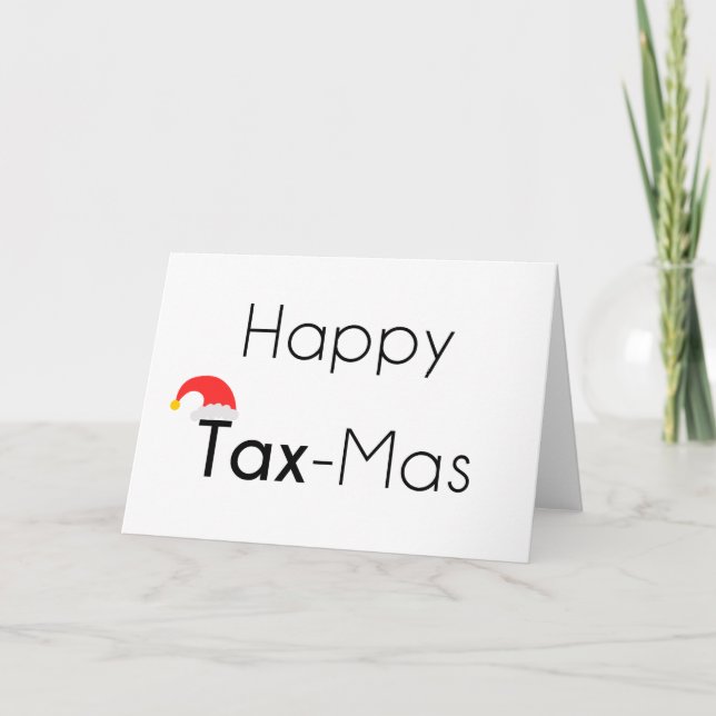 Happy TaxMas Holiday Card (Front)