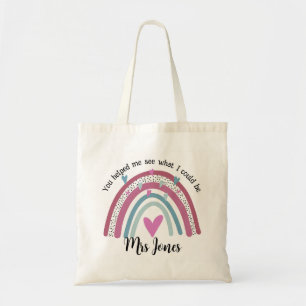 Happy teacher Day! You helped me add name Tote Bag