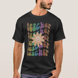 Happy TEACHER I Teach School Elementary Squad Ret T-Shirt
