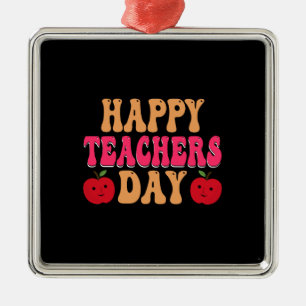 Happy Teachers Day Metal Tree Decoration