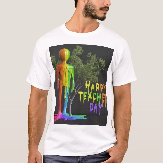 "Happy Teacher's Day: Special Tribute Design" T-Shirt (Front)