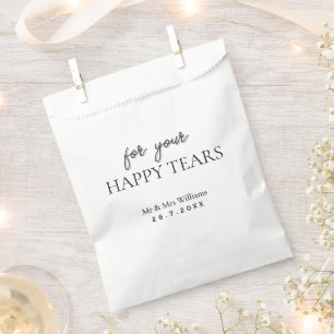 Happy Tears Wedding Tissues Packets – Thoughtful Favour Bags