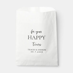 Happy Tears Wedding Tissues Packets – Thoughtful Favour Bags