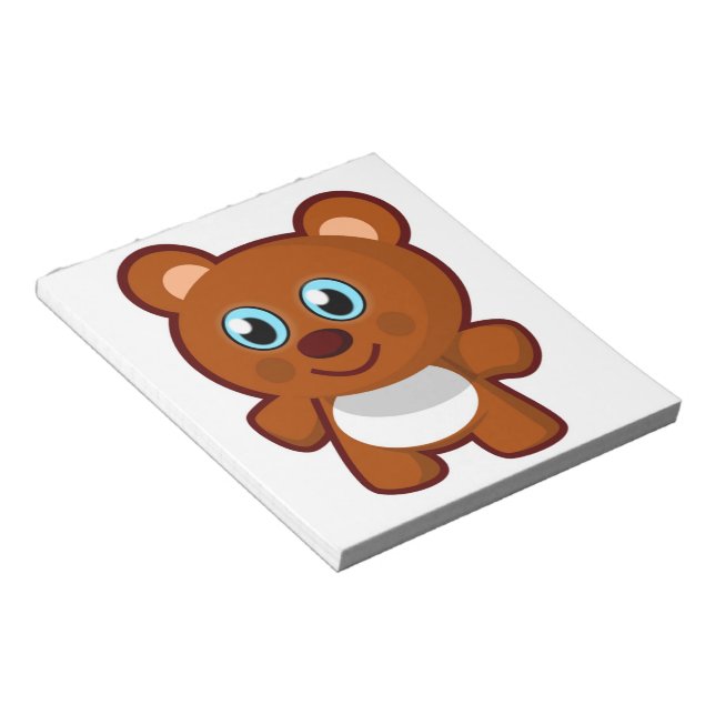 HAPPY TEDDY BEAR NOTEPAD (Angled)