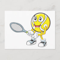 Happy Tennis Player