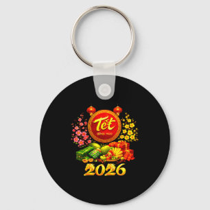 Happy Tet 2026 Year Of The Horse Vietnamese Tet Ng Key Ring
