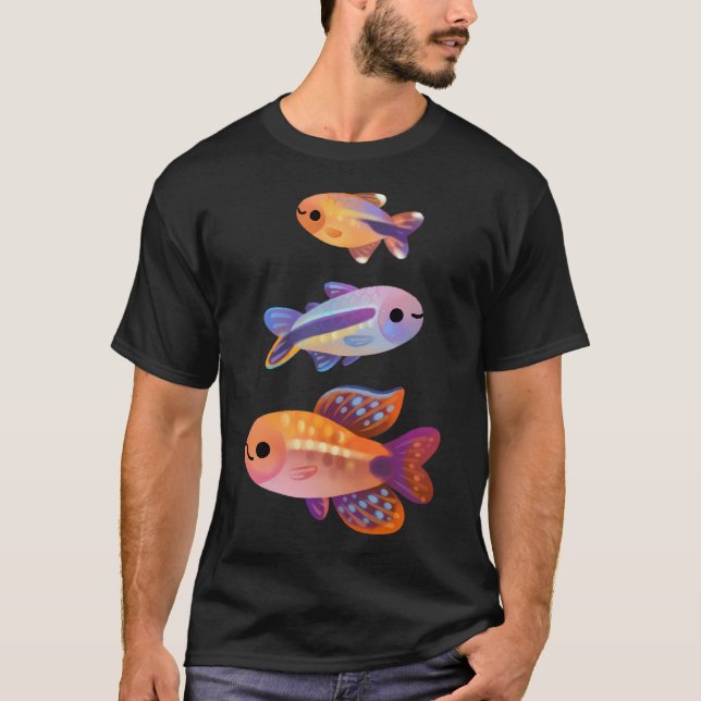 Happy tetra - name or bright version T-Shirt (Front)
