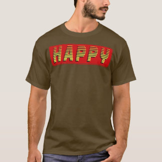 Happy Text T-Shirt