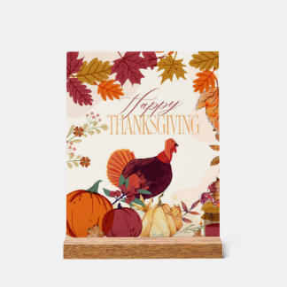 Happy Thanaksgiving Acrylic Sign