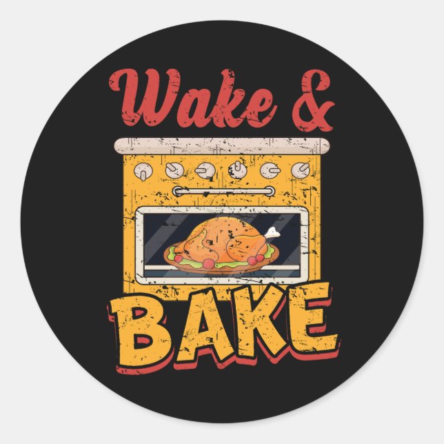 Happy Thanks Drinking Funny Thanksgiving Turkey Dr Classic Round Sticker (Front)