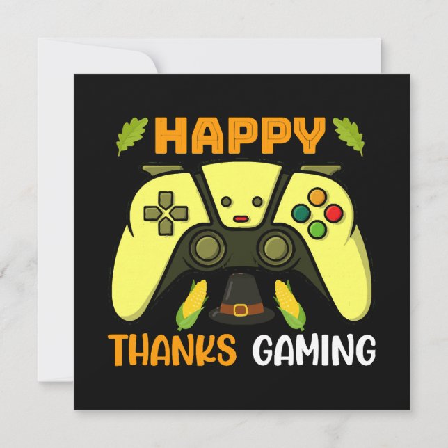 Happy Thanks Gaming Funny (Front)