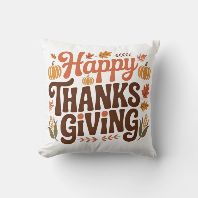 Happy Thanks Giving Cushion (Front)