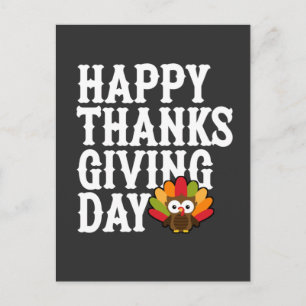 Happy Thanks Giving Day Postcard