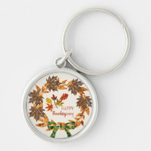 Happy Thanks Giving Key Ring