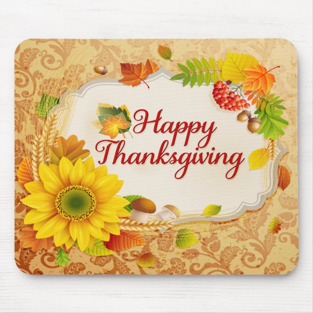 Happy Thanksgiving 13 Mousepad (Front)