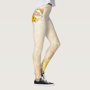 Happy Thanksgiving 13A Image Options Leggings