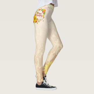Happy Thanksgiving 13A Image Options Leggings