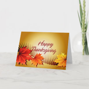 Happy Thanksgiving 16 Options Wrapping Paper Holiday Card
