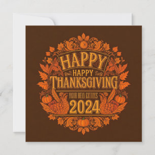 HAPPY THANKSGIVING 2024 HOLIDAY CARD