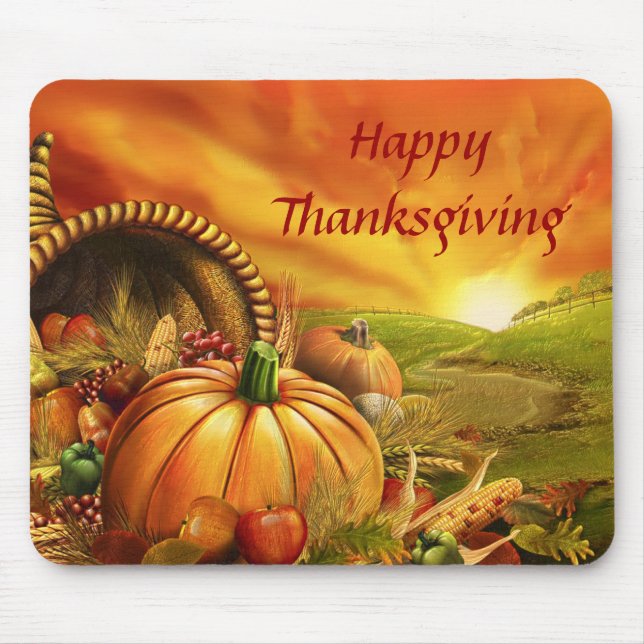 Happy Thanksgiving 2 Mousepad (Front)