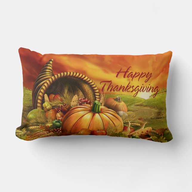 Happy Thanksgiving 2 Pillows Options (Front)