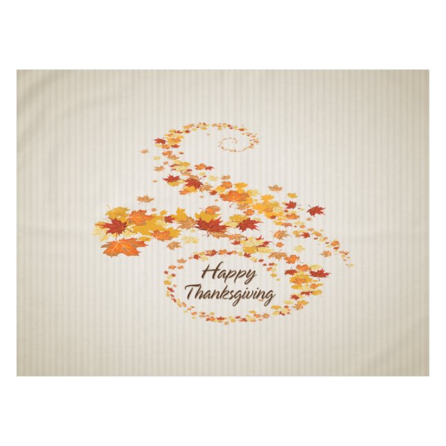 Happy Thanksgiving 4 Options Tablecloth (Front (Horizontal))