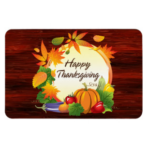 Happy Thanksgiving 5A Premium Magnet