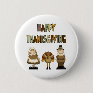 Happy Thanksgiving 6 Cm Round Badge