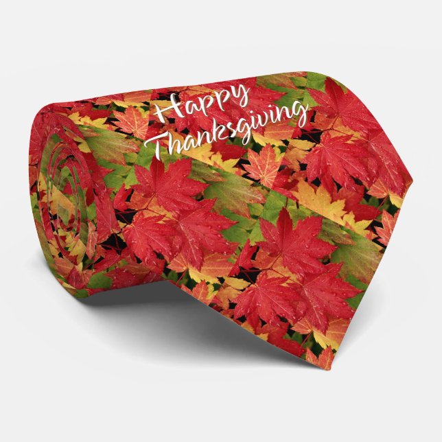 Happy Thanksgiving 8 Tie (Rolled)