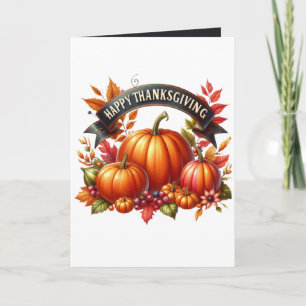 Happy Thanksgiving add your message Card