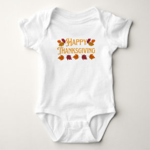 Happy Thanksgiving  Baby Bodysuit