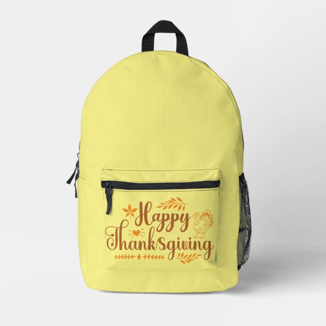 Happy Thanksgiving Backpack (Front)
