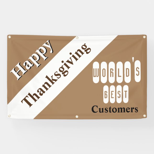 Happy Thanksgiving Banner (Horizontal)