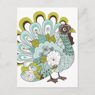 Happy Thanksgiving Beautiful Turkey Card 2