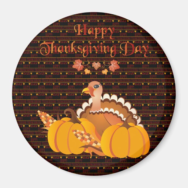 Happy Thanksgiving Best Magnet (Front)
