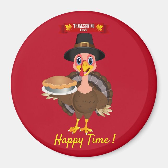 Happy Thanksgiving Best Magnet (Front)