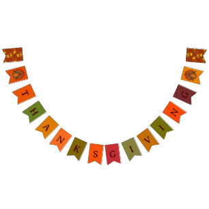 HAPPY THANKSGIVING bunting banner
