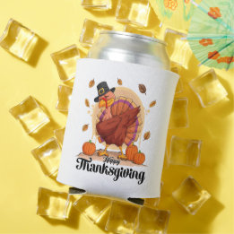 Happy Thanksgiving  Can Cooler