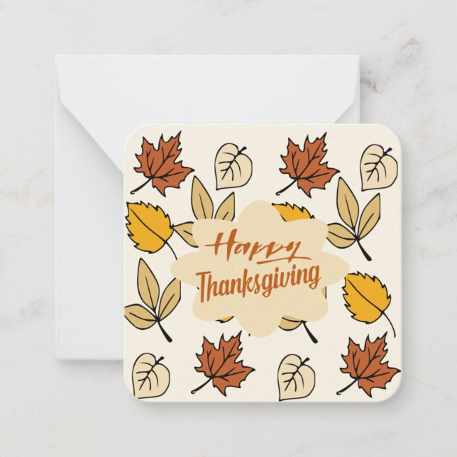 Happy Thanksgiving  Card (Front)