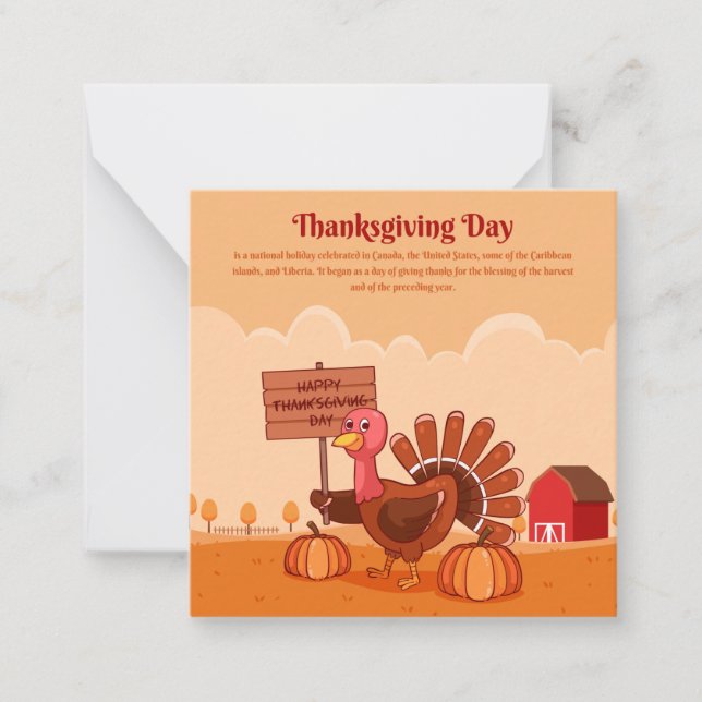 Happy Thanksgiving Card (Front)
