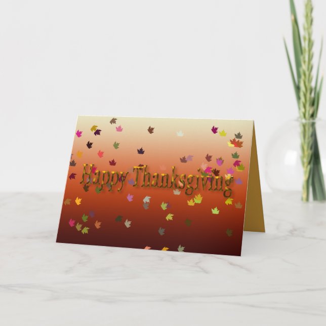 Happy Thanksgiving Card (Front)