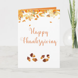 Happy Thanksgiving card personalise